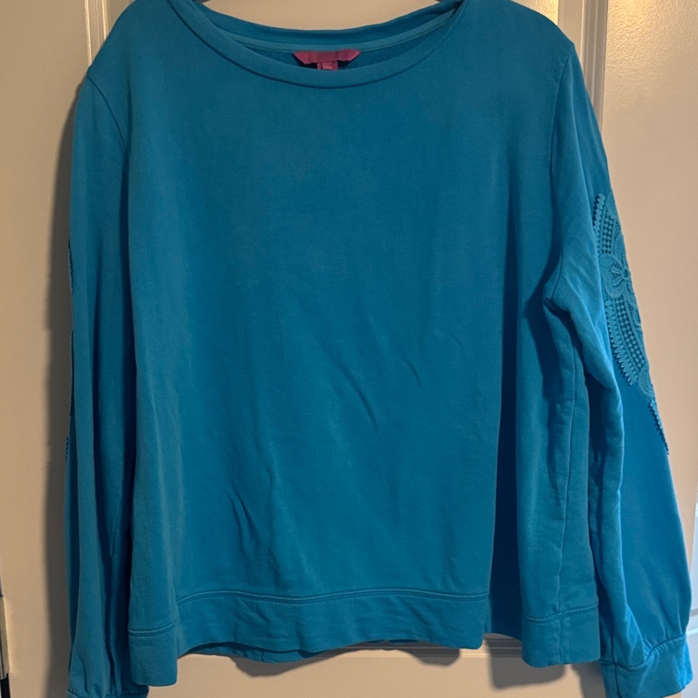 Lilly Pulitzer blue sweatshirt